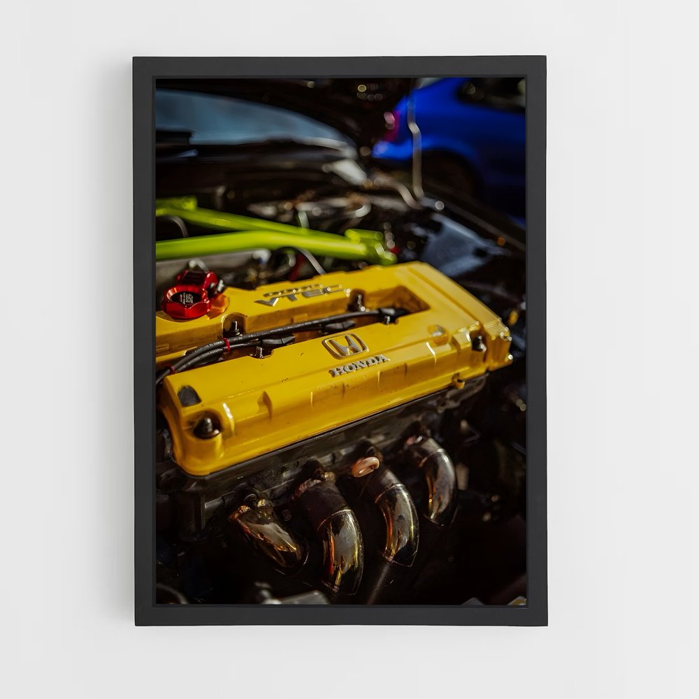 Poster Civic moteur – affiche Honda (vue 2)